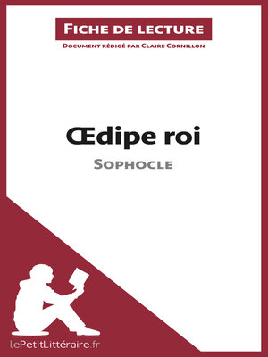 cover image of Oedipe roi de Sophocle (Fiche de lecture)